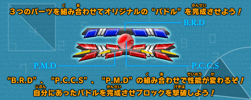 ３つのパーツを組み合わせてオリジナルの“パドル”を完成させよう！