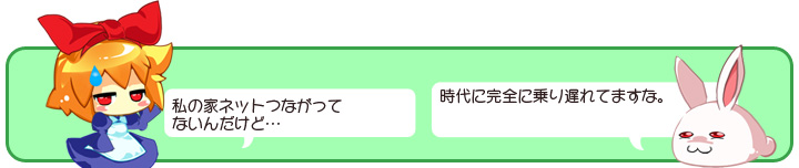 アリスは3G回線のみなんです