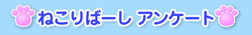 ねこりばーし アンケート